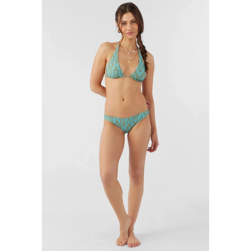O'Neill Isabella Ikat Rockley Bottoms Women's Large Blue Stretch Swimwear ERK354 - Picture 9 of 15